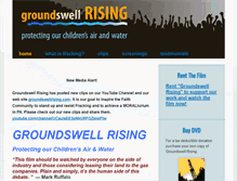 Tablet Screenshot of groundswellrising.com